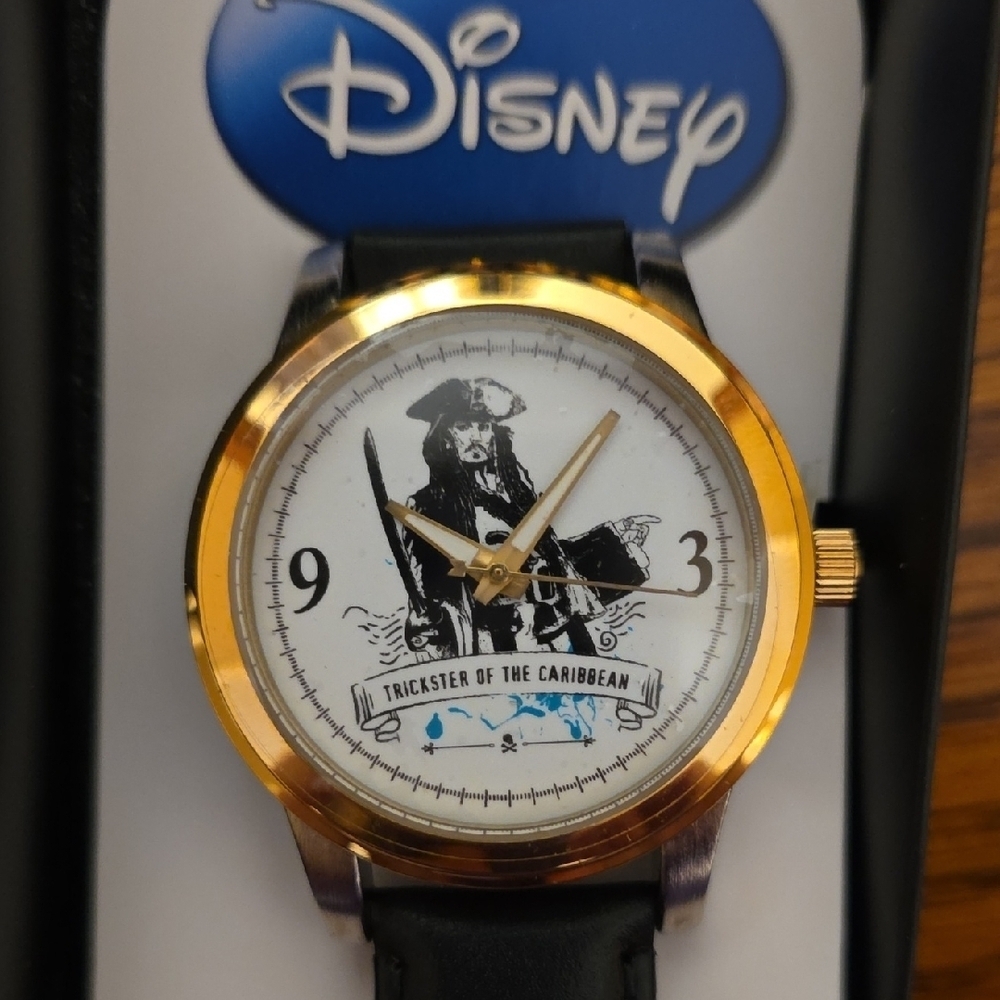 Disney Gold and Black Pirate Watch - Picture 2 of 3